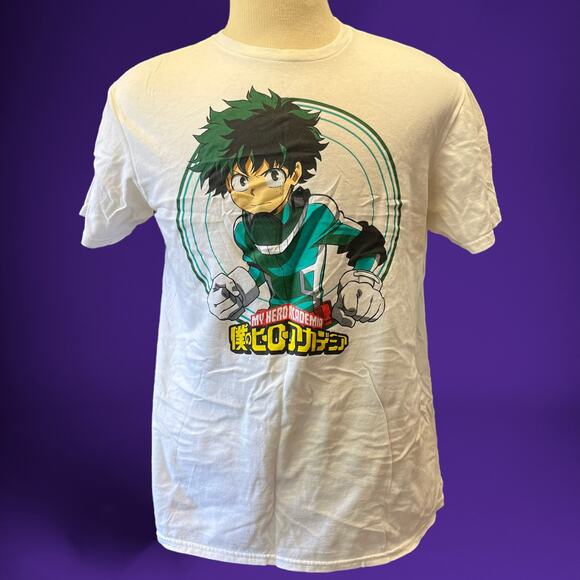 My Hero Academia Shirt Mens Large Coquette Short Sleeve Anime Graphic Print - Picture 7 of 9